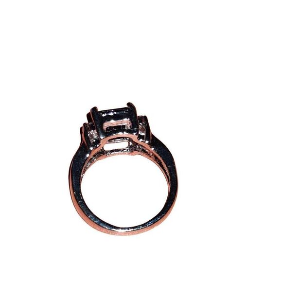 Silver Large Purple Stone Rings - Picture 3 of 3